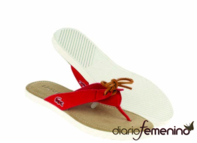 Sandalias estilo marinero de Lacoste