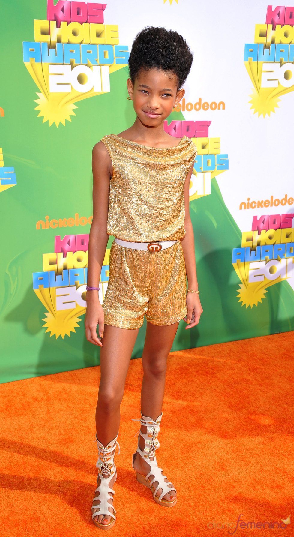 Willow Smith en la alfombra roja de los Kids' Choice Awards
