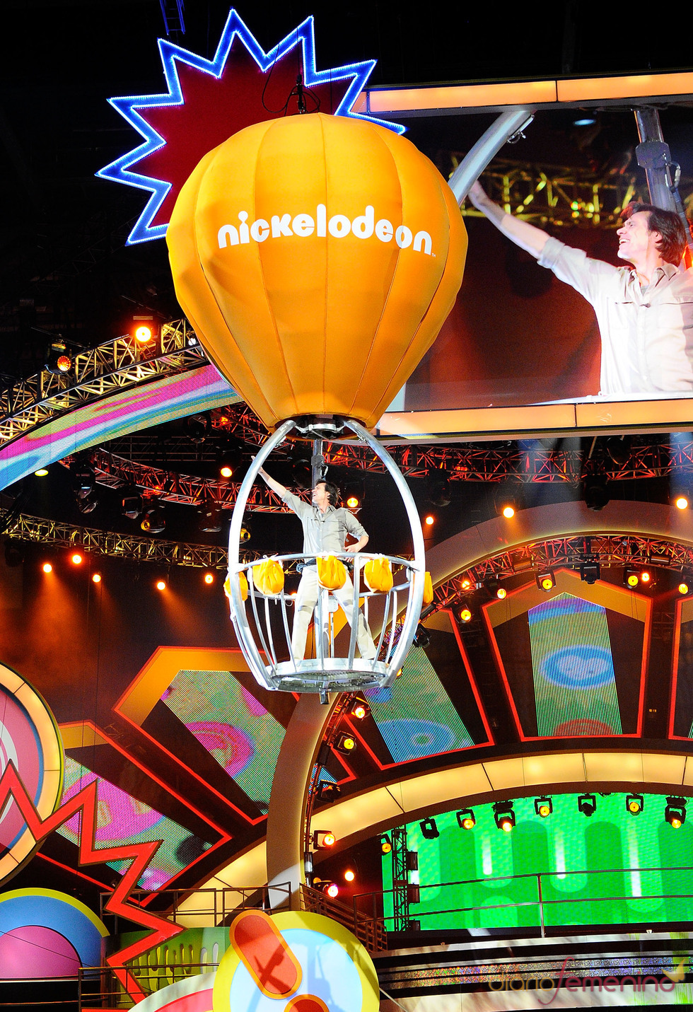 Jim Carrey en la gala de los Kids' Choice Awards