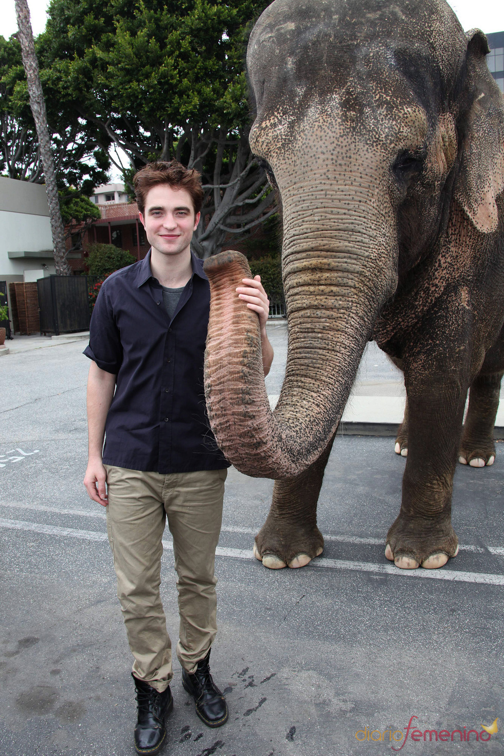 Robert Pattinson promociona 'Agua para elefantes'