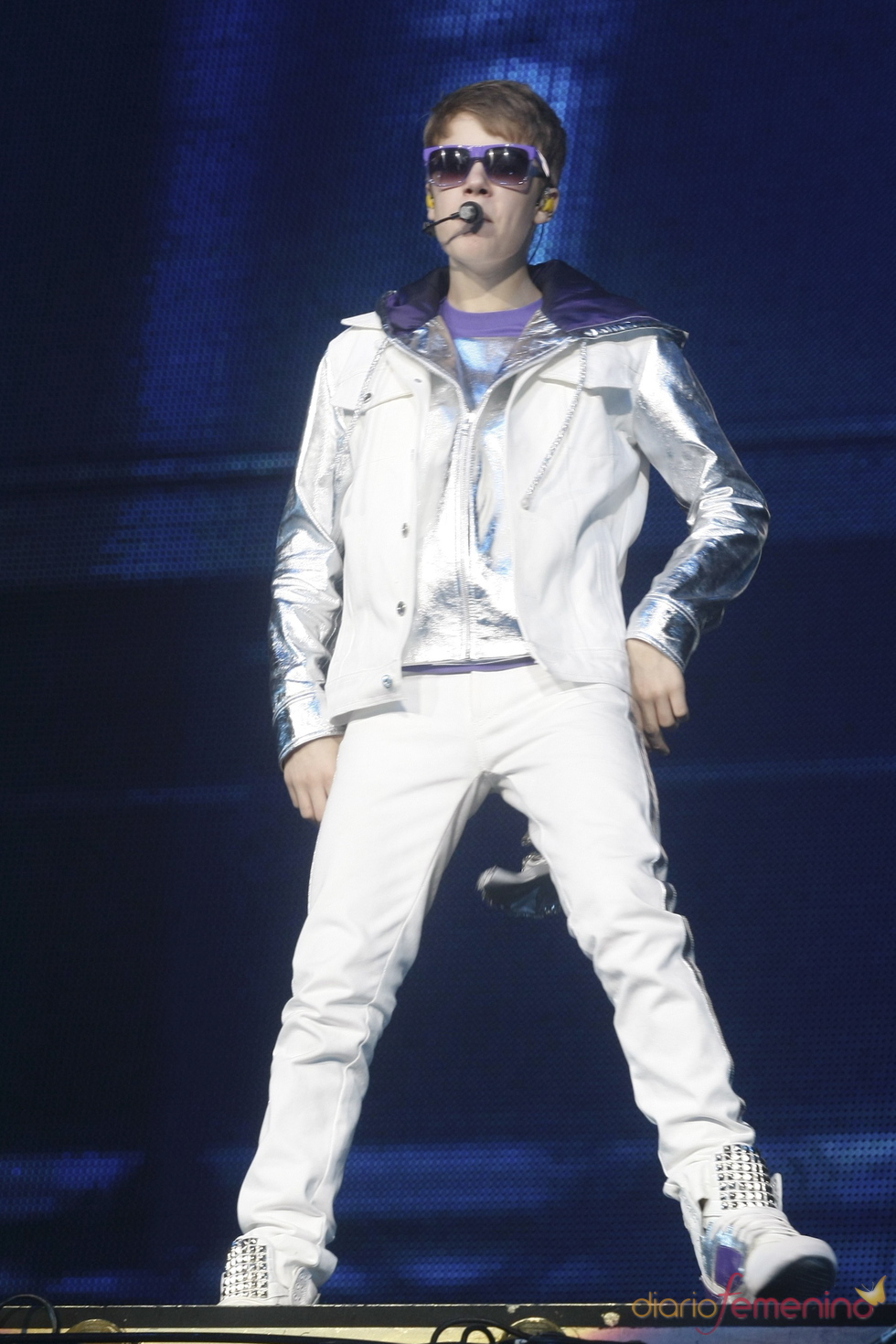 Justin Bieber durante su concierto en Madrid