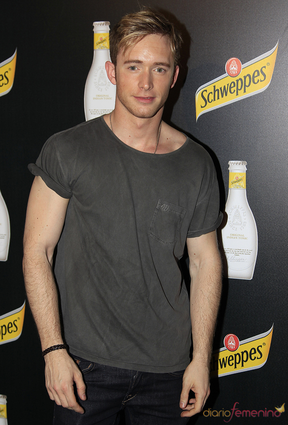 Pablo Rivero en el acto de presentación de una bebida refrescante