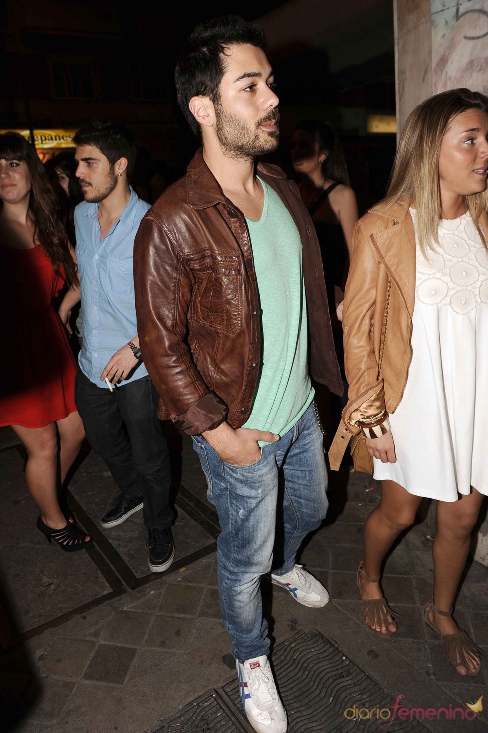 David Seijo en la inauguración del pub de Sheila Casas