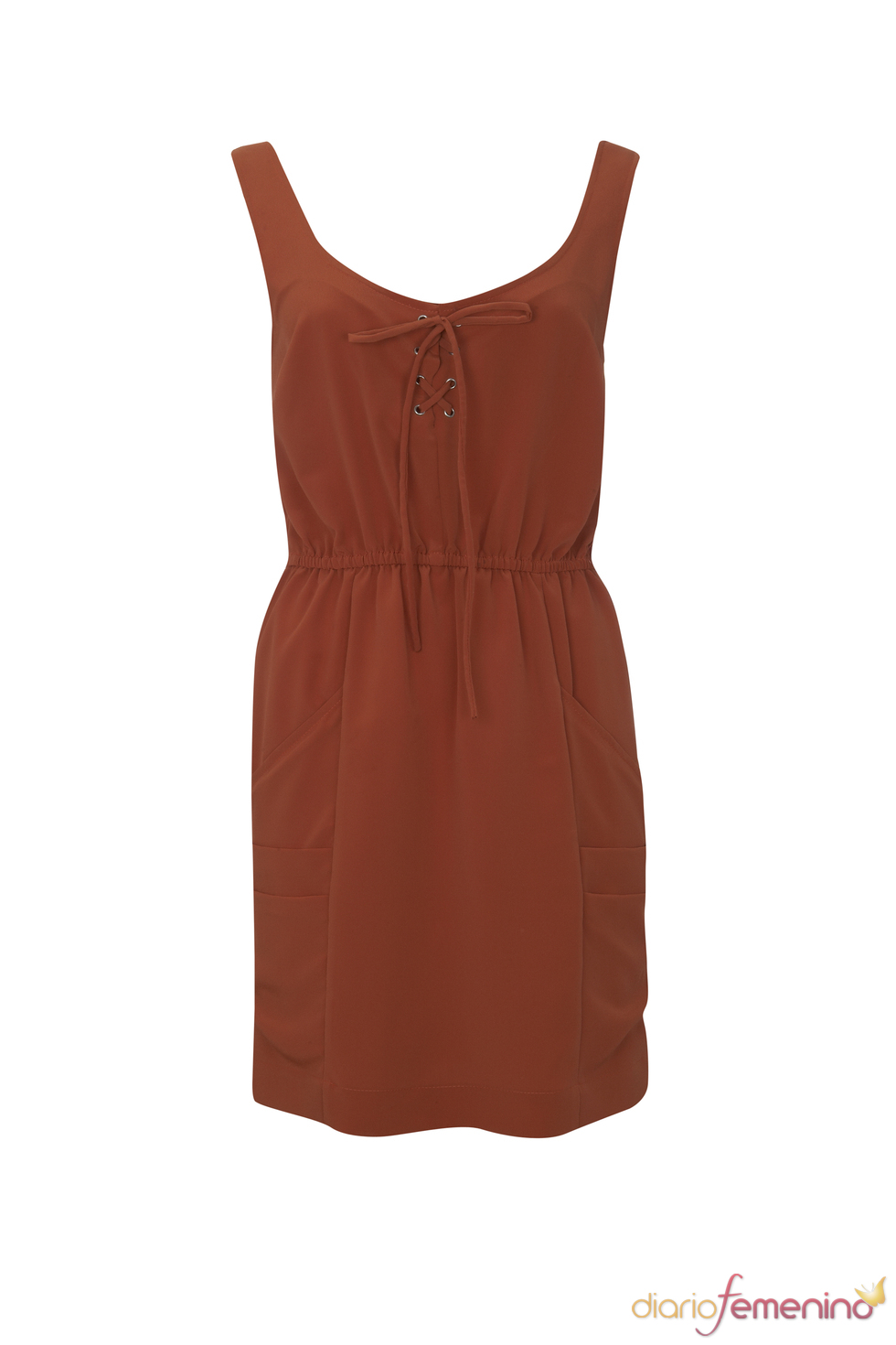 Vestido de tirantes con cordel de la temporada primavera 2011 de Blanco