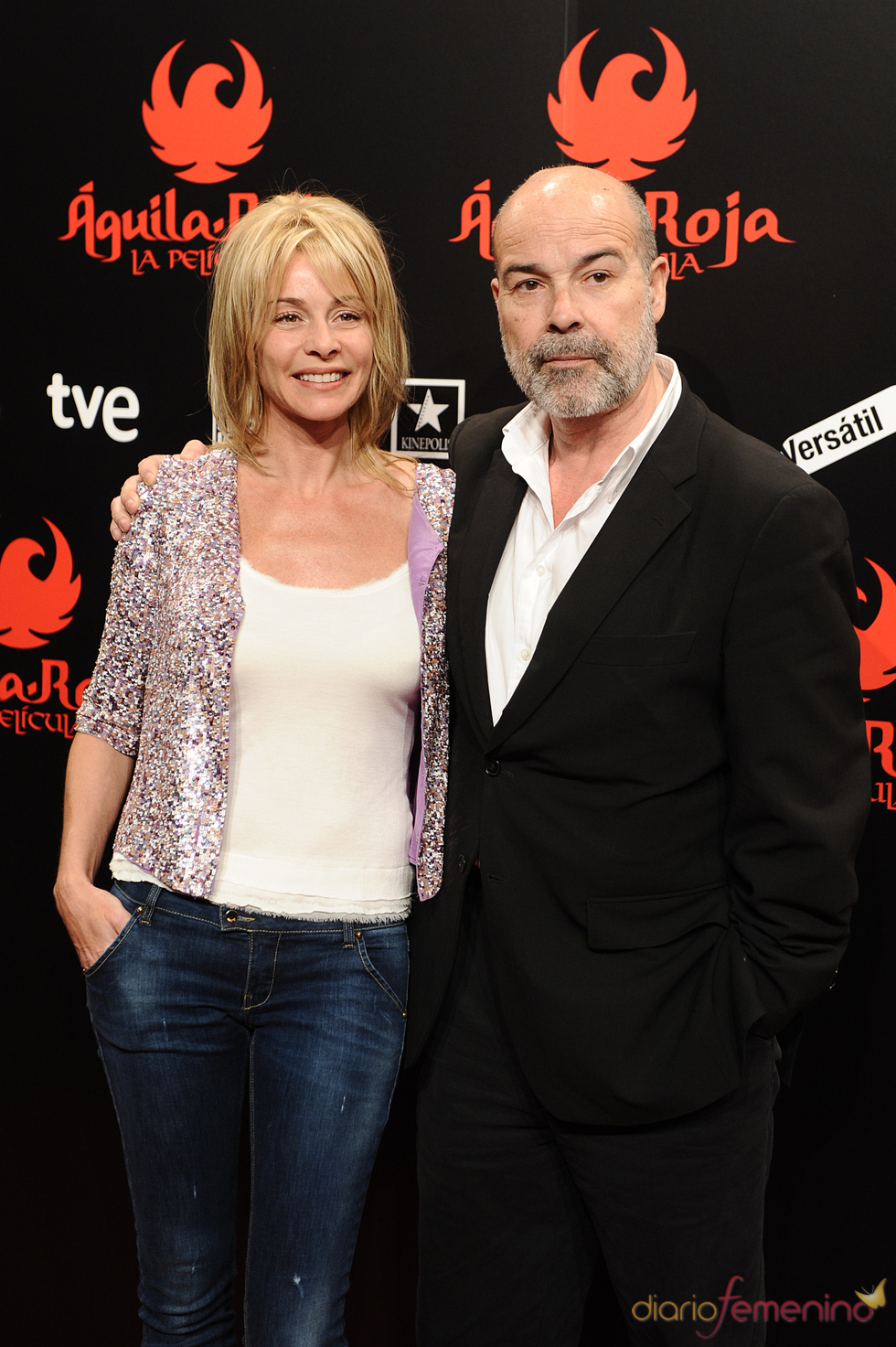 Belén Rueda y Antonio Resines en la premiere de 'Águila Roja'