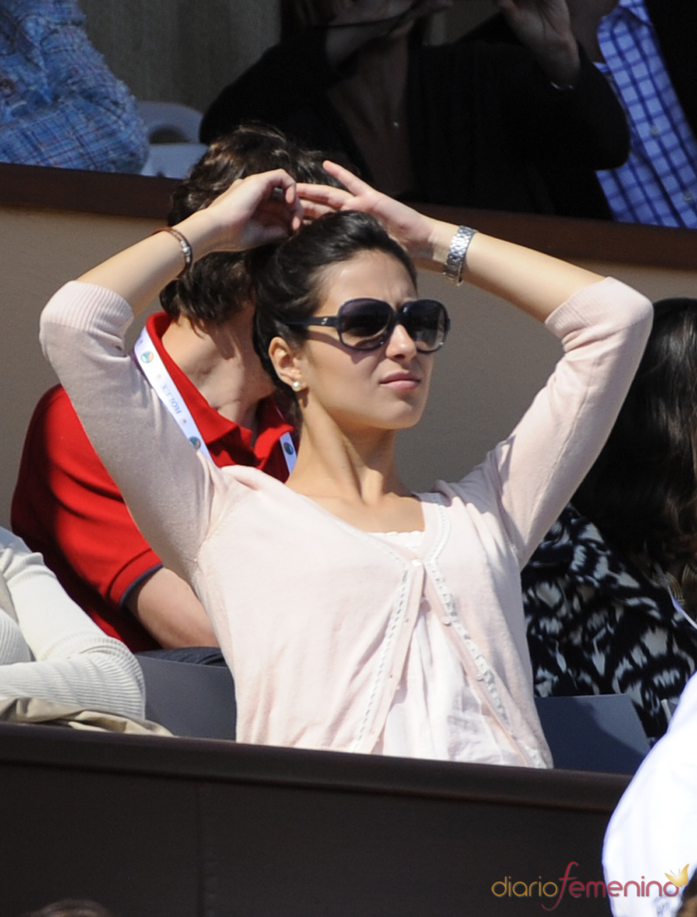 Xisca Perelló, novia de Rafa Nadal, en el partido de Montecarlo