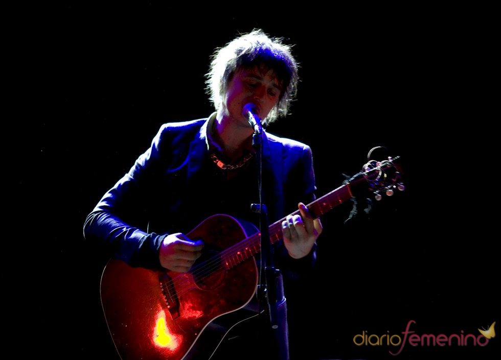 Pete Doherty durante su concierto en Madrid