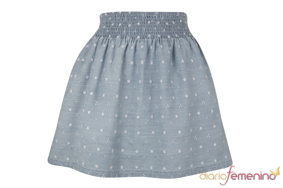 Falda de gomas azul de la colección de primavera 2011 de Blanco