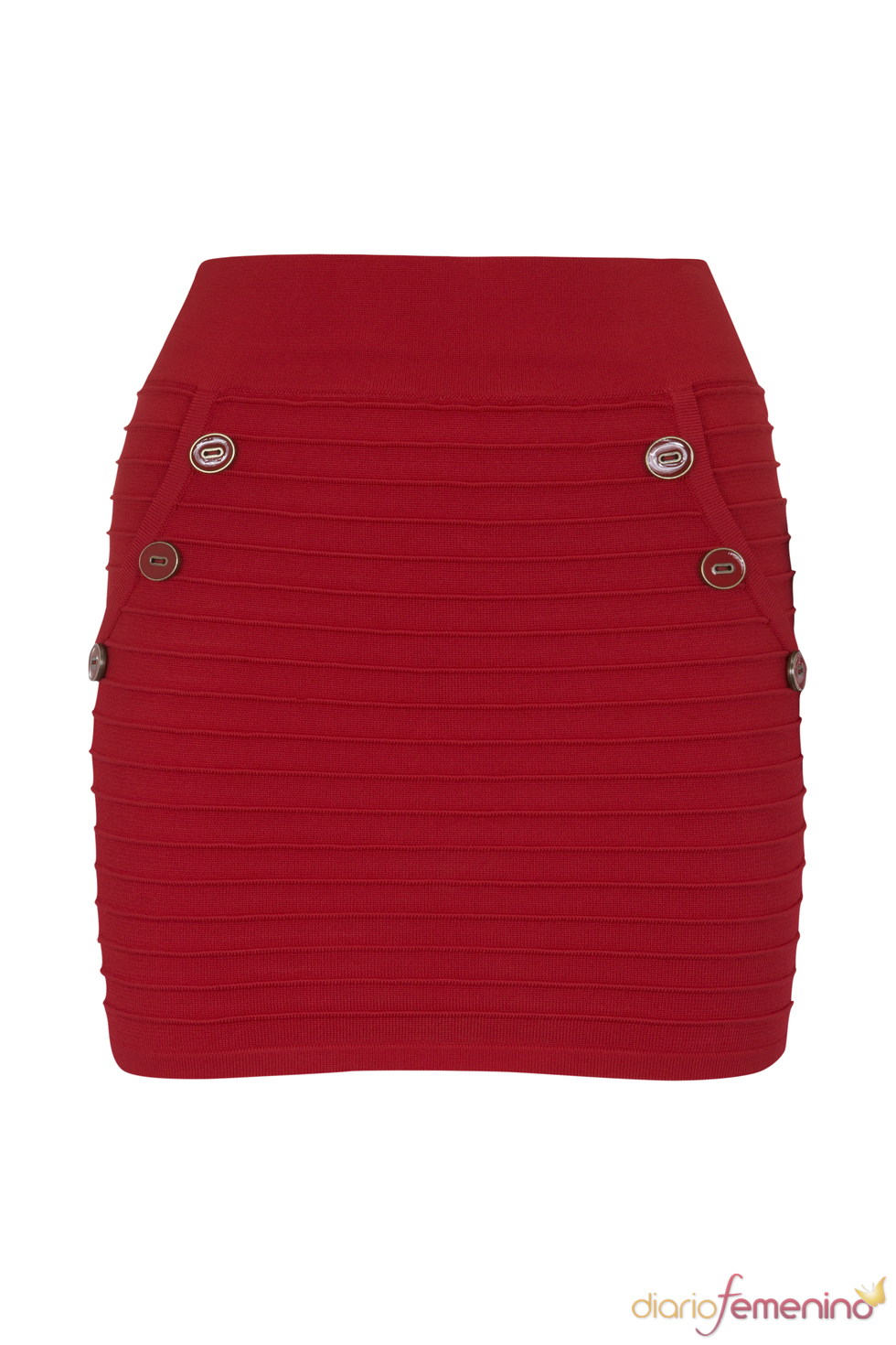 Falda roja de la colección de primavera de Blanco 2011