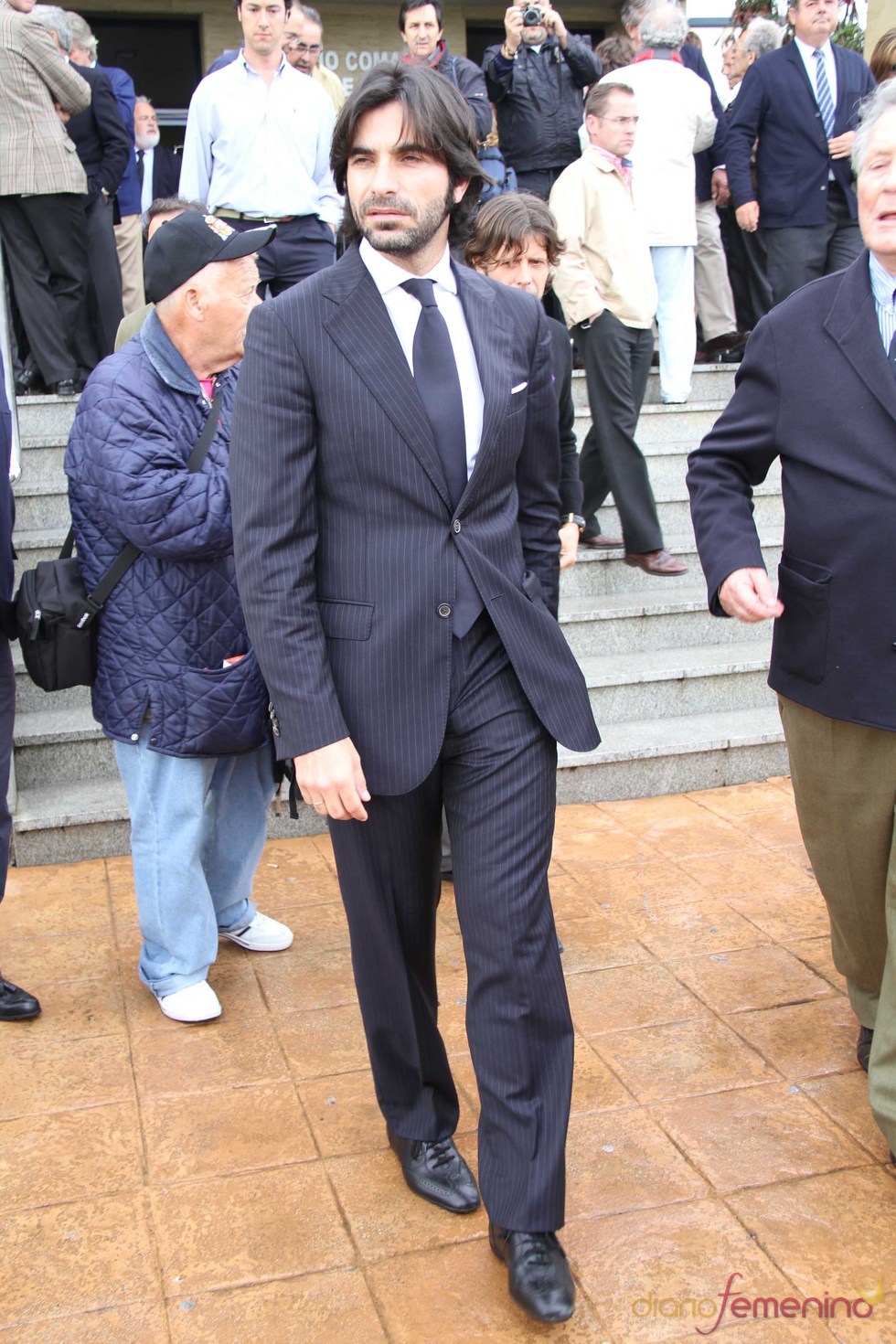 Javier Conde en el funeral de Juan Pedro Domecq