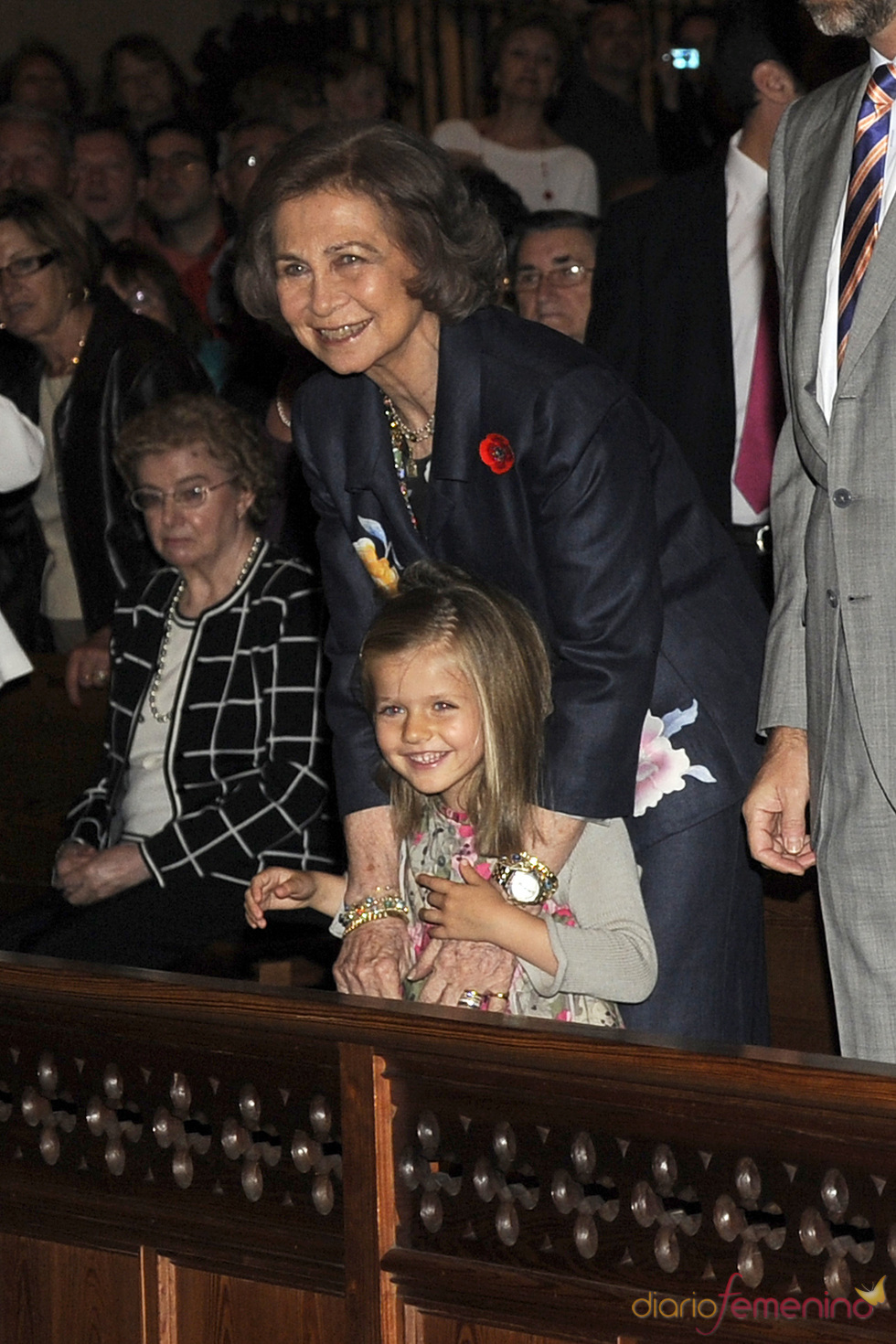 La reina Sofía disfruta con su nieta durante el Domingo de Resurrección