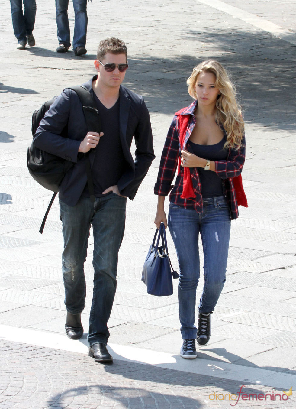 Michael Buble y Luisana Lopilato paseando por Venecia