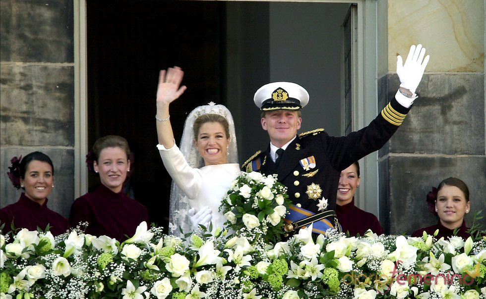 Guillermo de Holanda y Máxima Zorreguieta el día de su boda