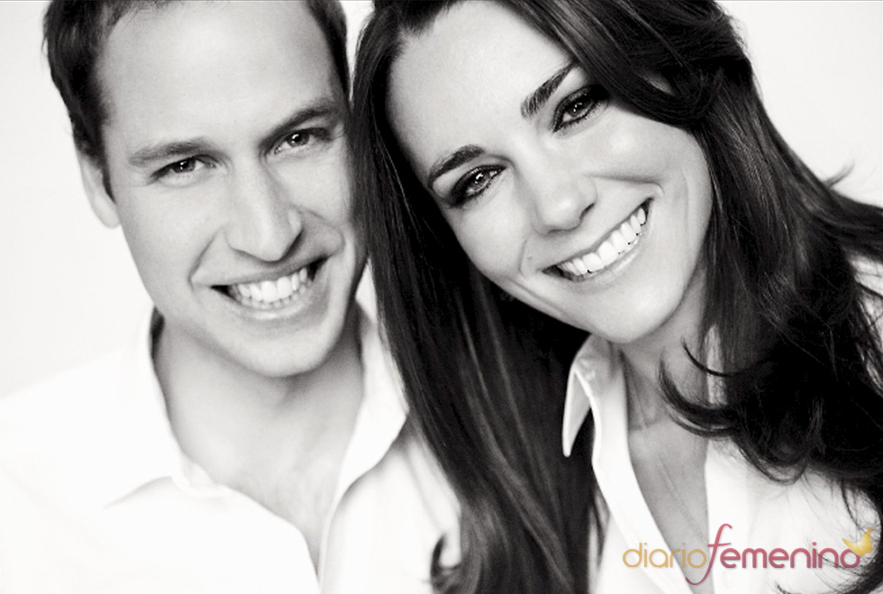 Última foto oficial de Kate Middleton y Guillermo de Inglaterra antes de su boda