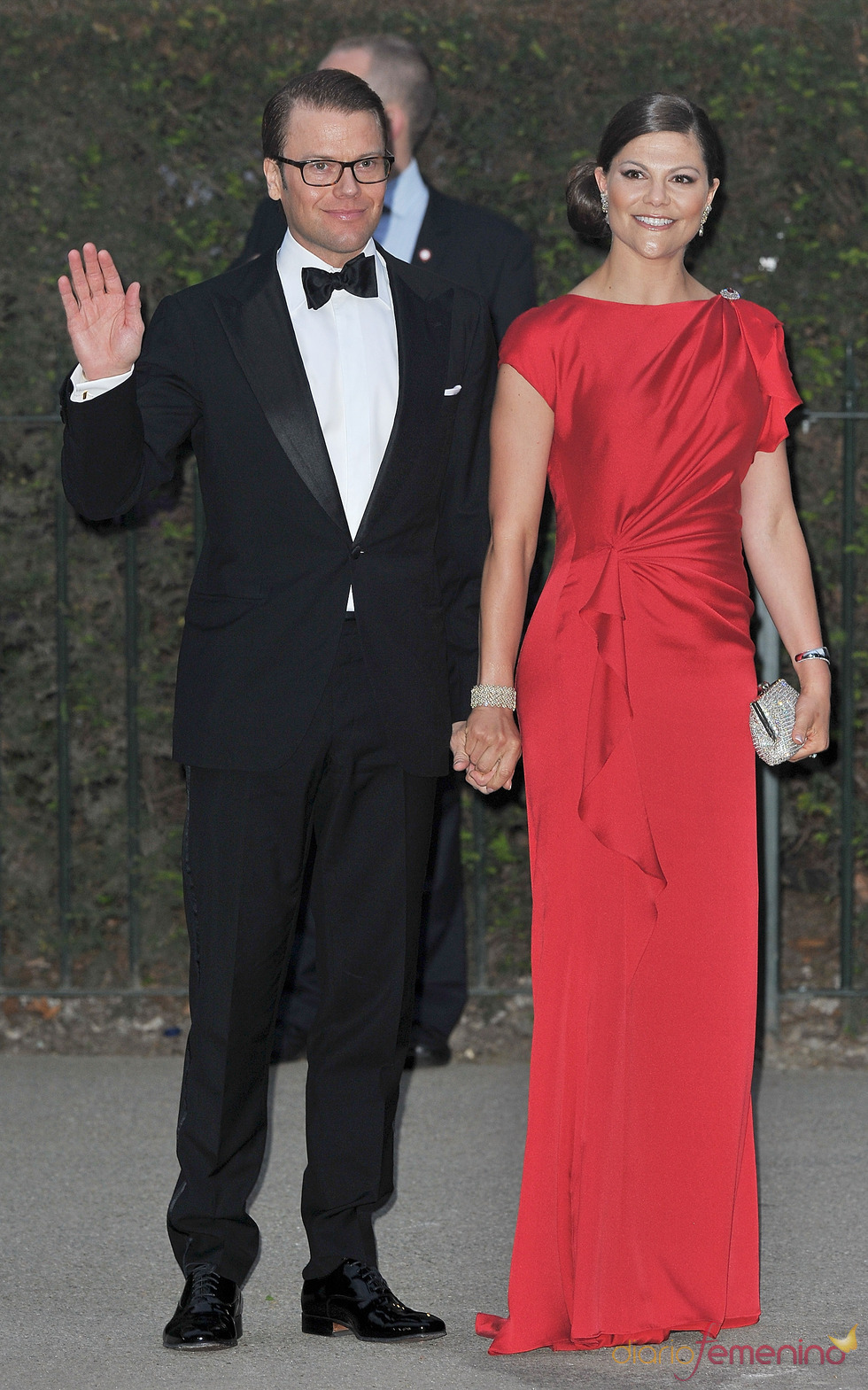 Victoria de Suecia y Daniel Wetling en la cena pre-boda real de Inglaterra