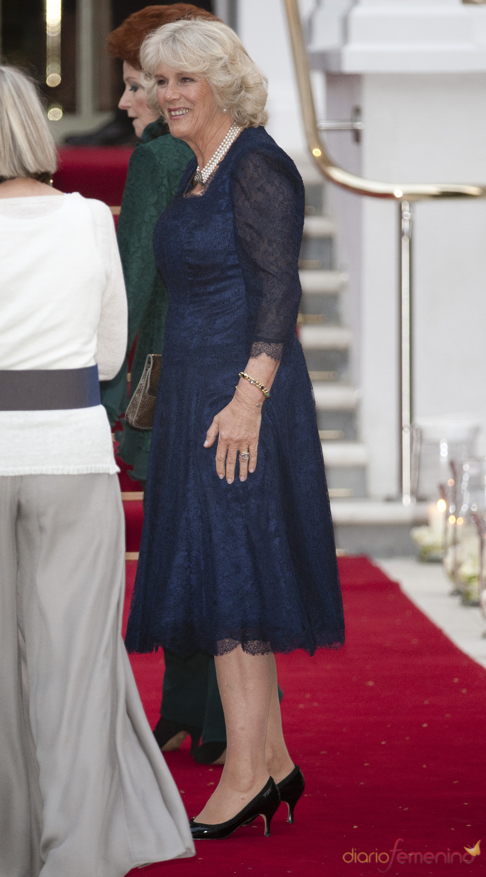 Camilla Parker Bowles en la cena pre-boda real de Inglaterra