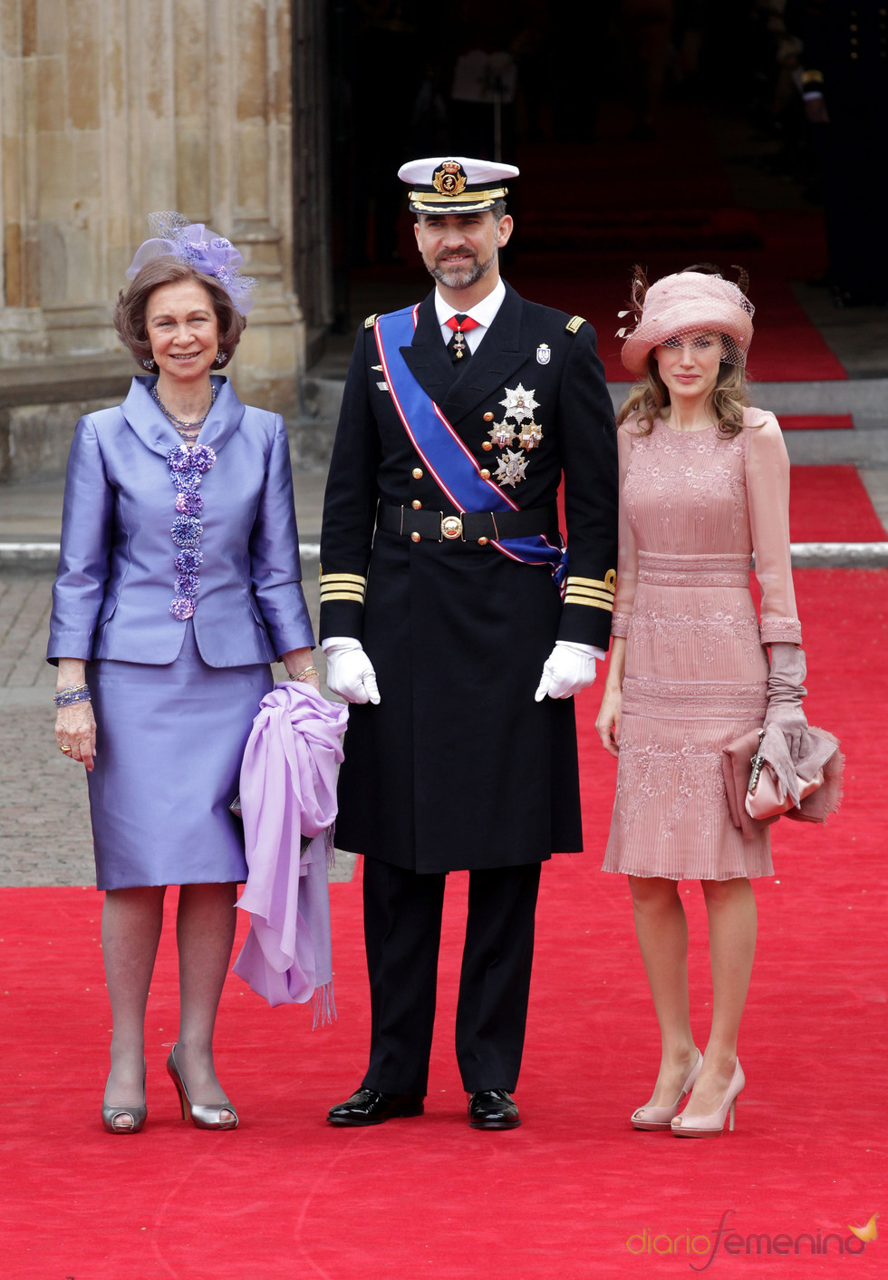 Los Príncipes de Asturias y la Reina de España llegan a la Abadía de Westminster