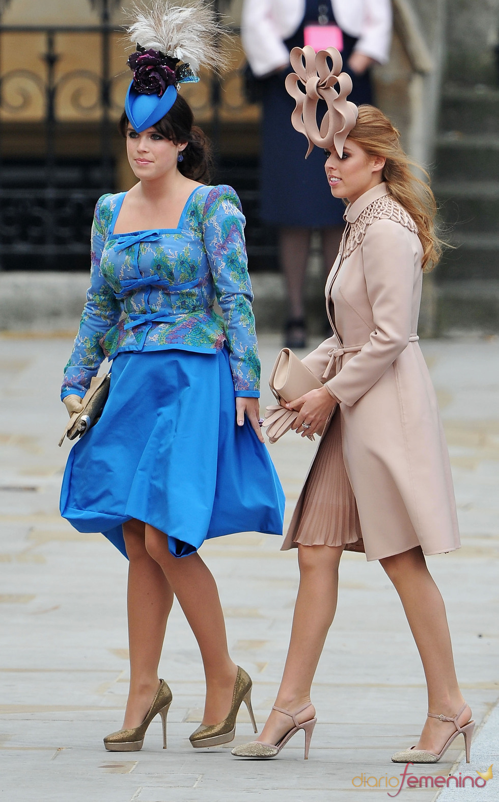 Las Princesas Eugenia y Beatriz de York llegan a la Abadía de Westminster