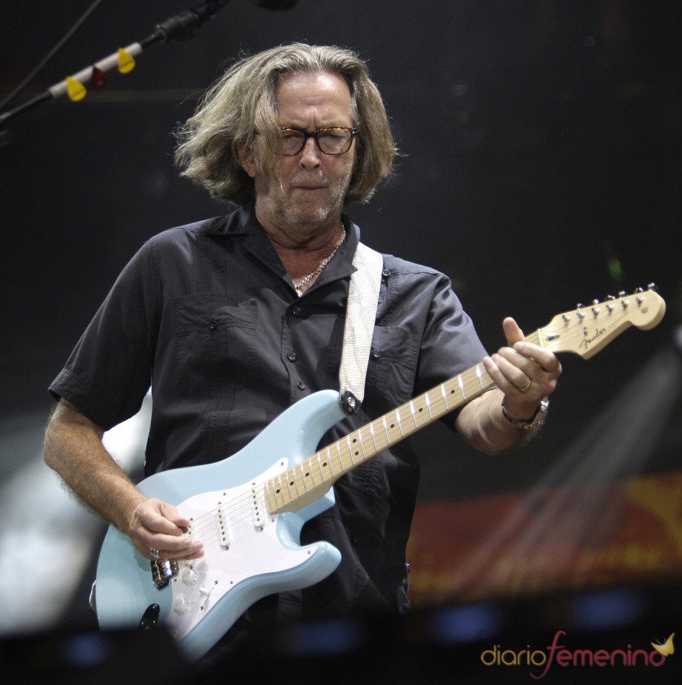 El cantante Eric Clapton en verano de 2010