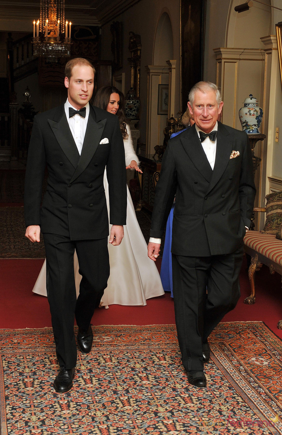Carlos de Inglaterra y Guillermo de Inglaterra en la fiesta privada de la Boda Real