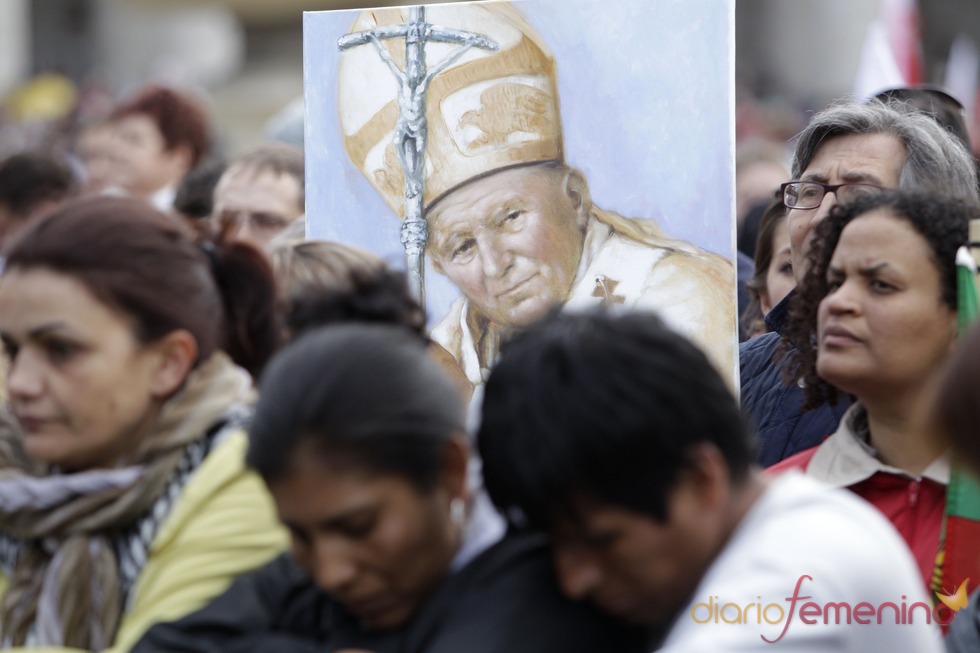 Beatificación de Juan Pablo II: Cartel del beato Juan Pablo