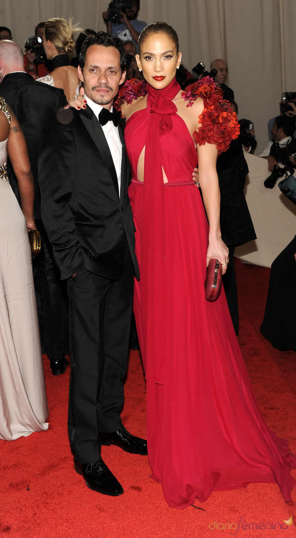 Marc Anthony y Jennifer López en la gala Costume en el Museo Metropolitano de Arte