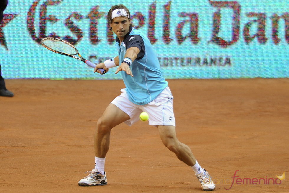 David Ferrer jugando en la 10 edición del Master Series de Madrid