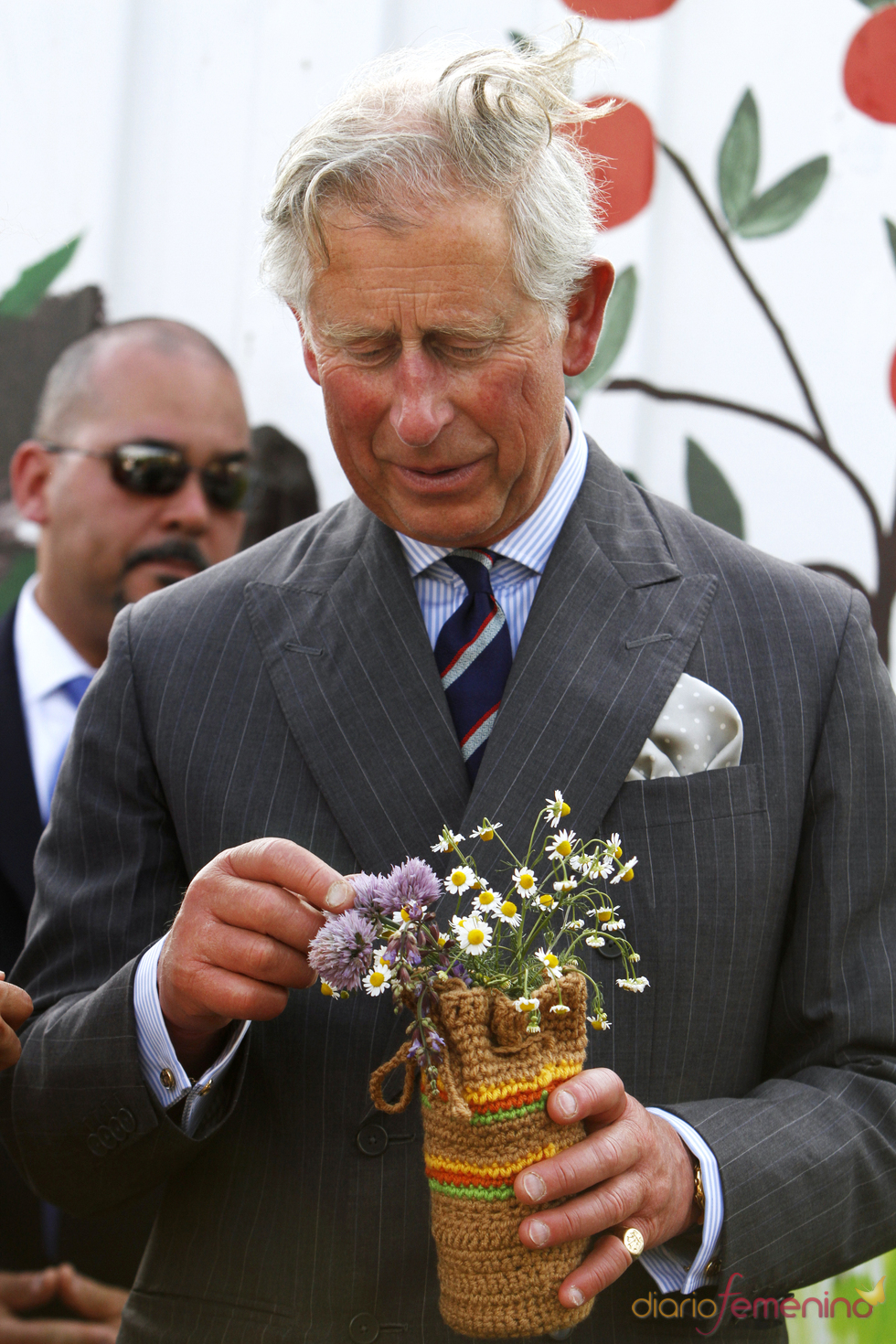 Carlos de Inglaterra de despeina durante su visita a EE.UU.
