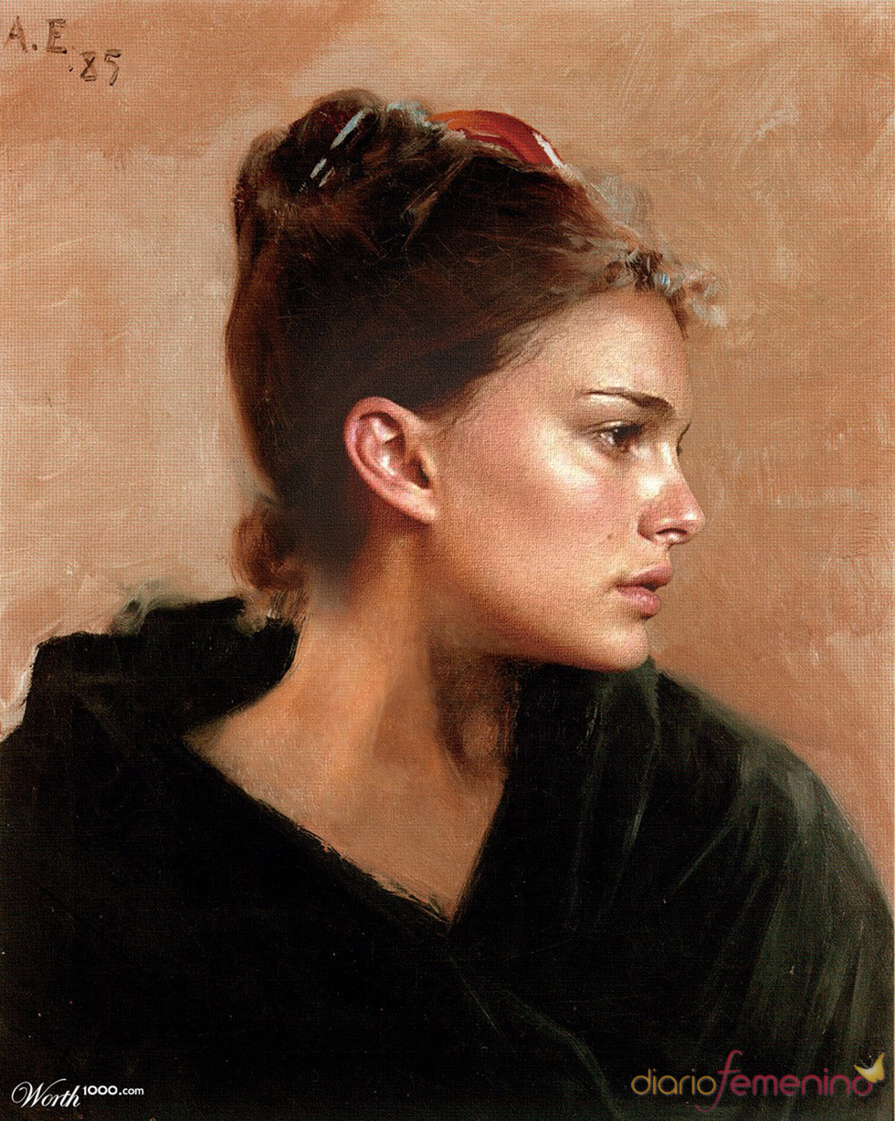 Natalie Portman convertida en arte clásico en Worth1000.com
