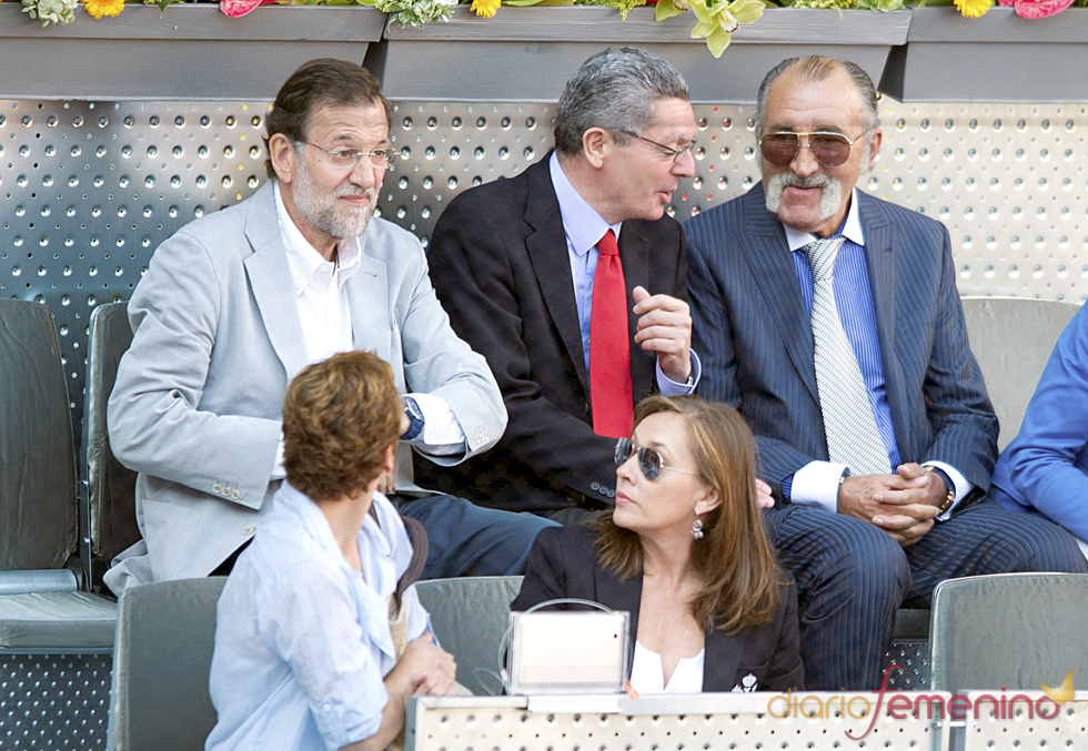 Mariano Rajoy y Alberto Ruiz-Gallardón en la final del Master Series de Madrid