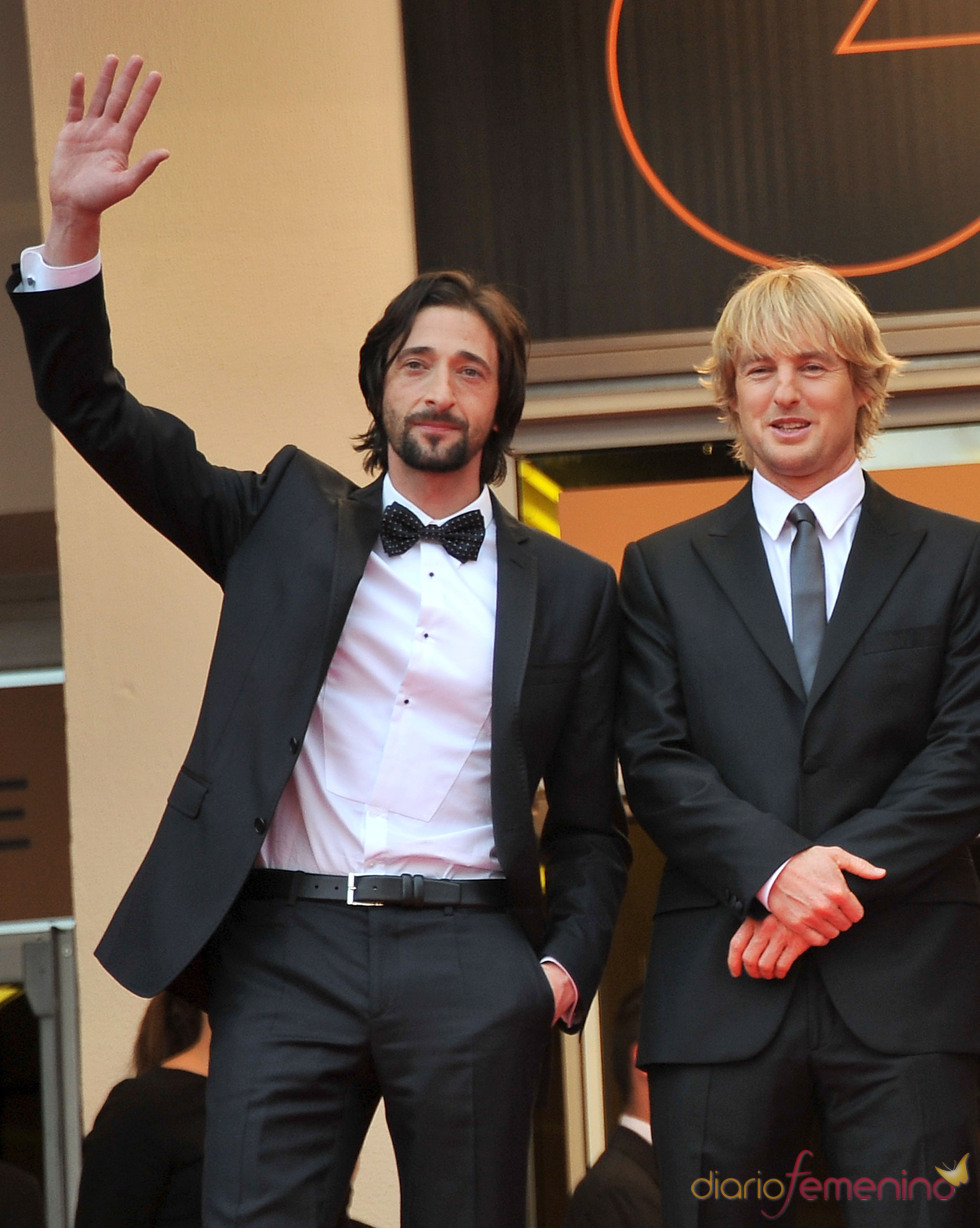 Adrien Brody y Owen Wilson alfombra roja del Festival de Cine de Cannes 2011