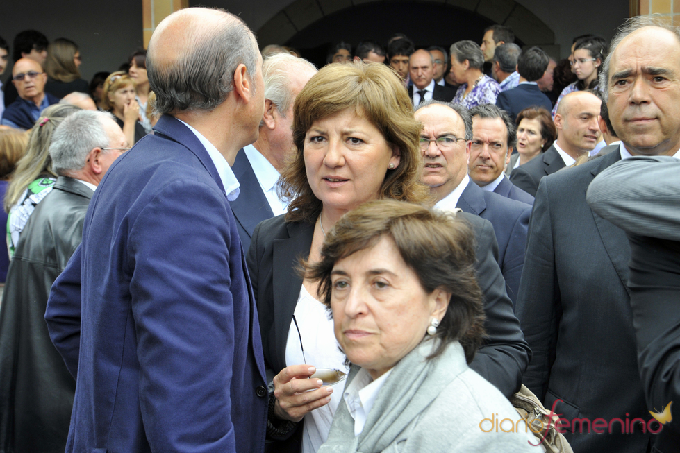 Olga Viza en el funeral de Severiano Ballesteros