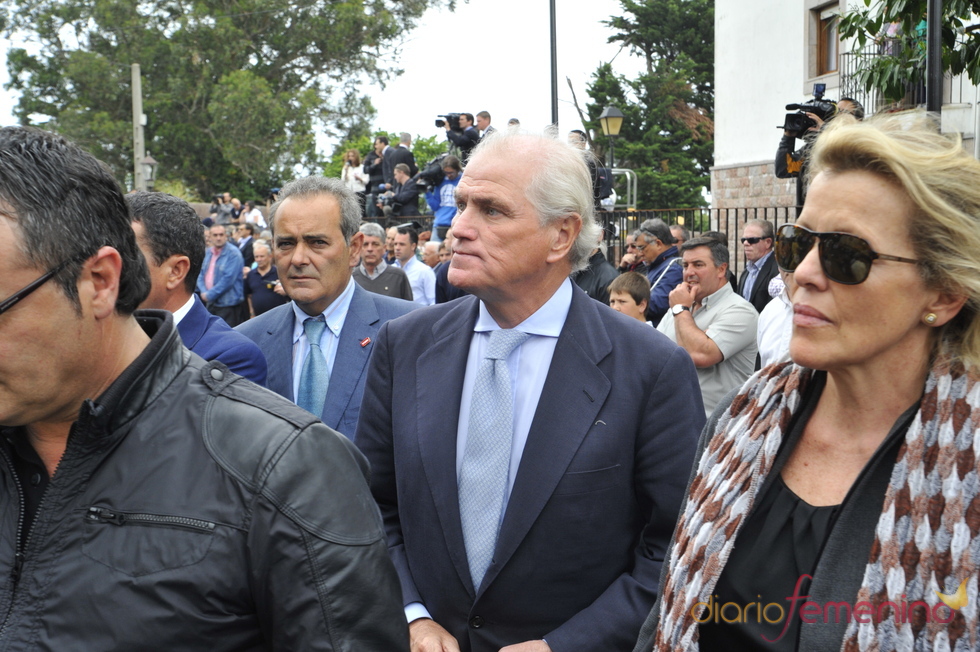 Ramón Calderón en el funeral de Severiano Ballesteros