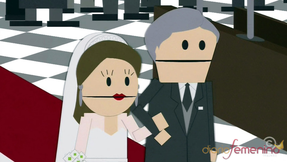 Kate Middleton y su padre en la Boda Real de Inglaterra de South Park
