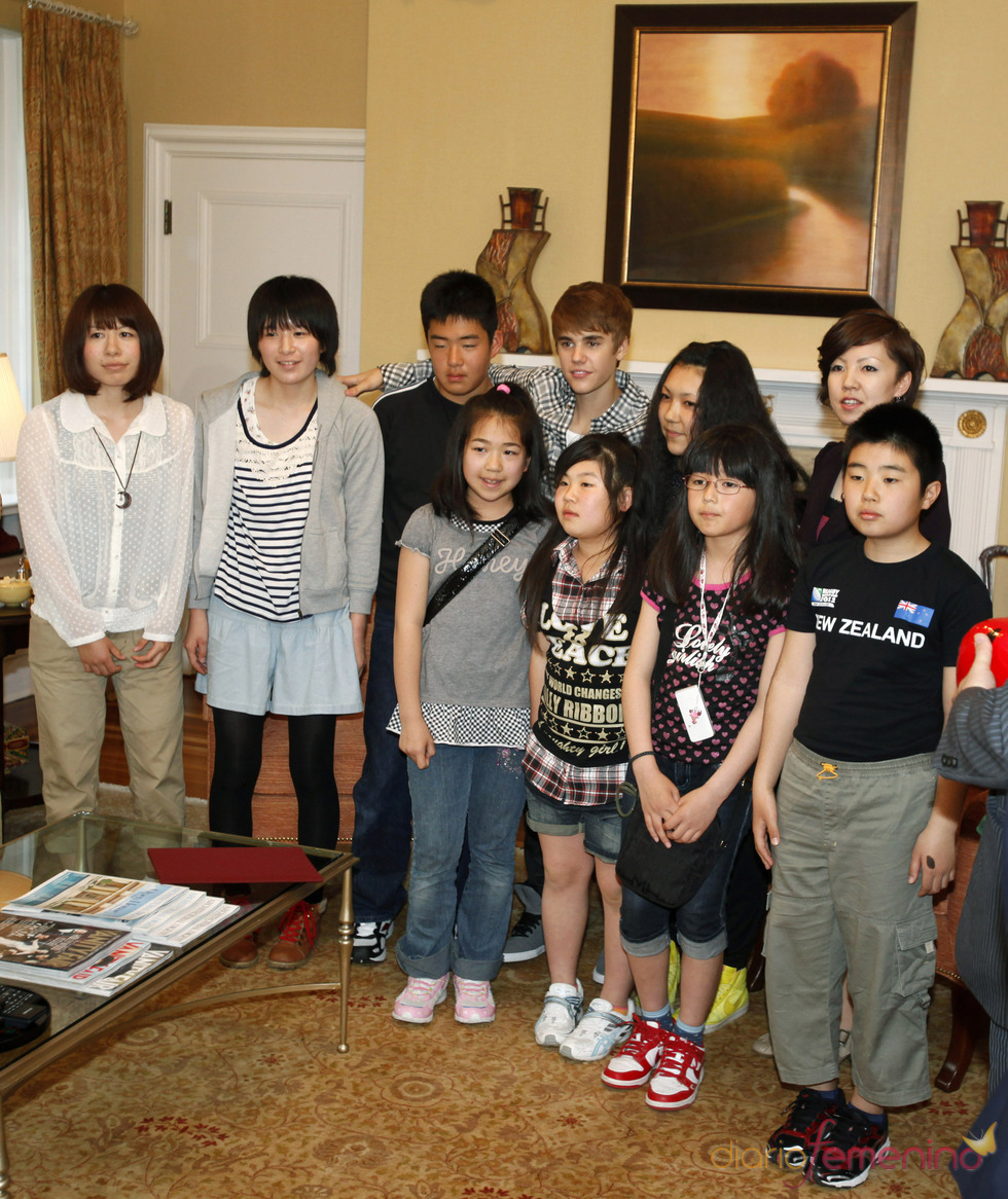 Justin Bieber muestra su faceta más solidaria en Japón