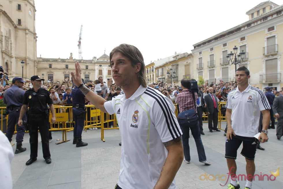 Sergio Ramos llega a Lorca para participar en un acto solidario