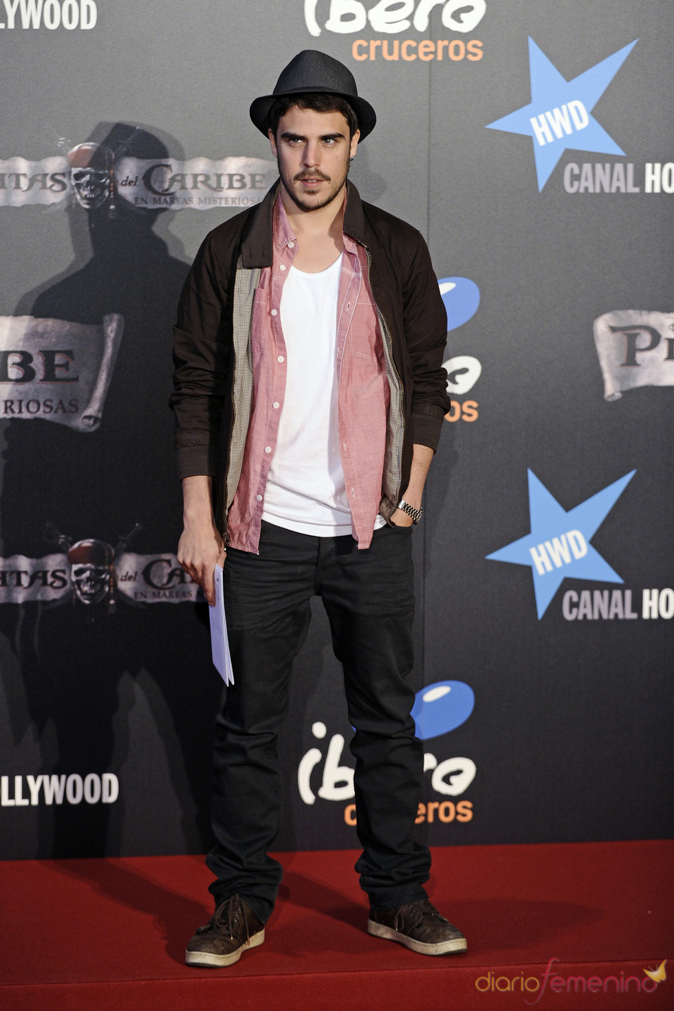 Javier Hernández en el estreno en Madrid de 'Piratas del Caribe 4'