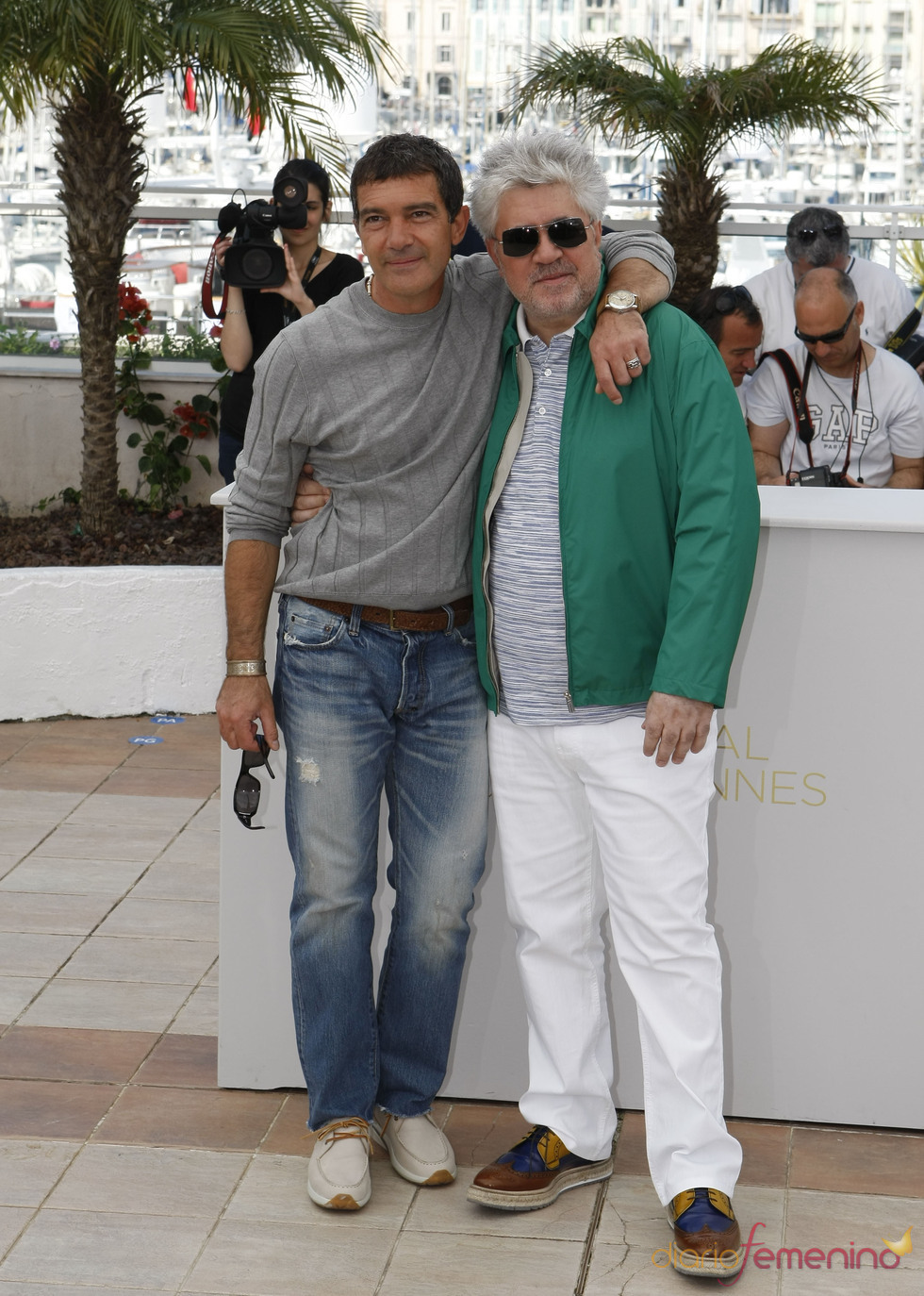 Pedro Almodóvar y Antonio Banderas presentan 'La piel que habito' en Cannes