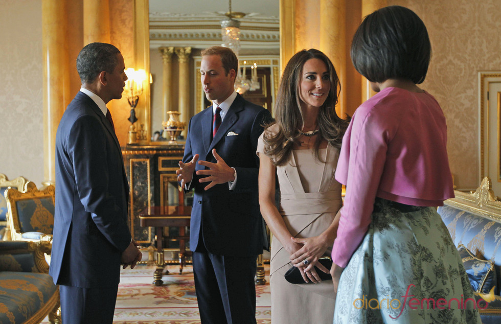 Guillermo de Inglaterra y Kate Middleton se reunen con Barack y Michelle Obama