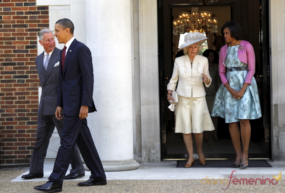 Barack Obama y Michelle con Carlos de Inglaterra y su esposa Camilla en Londres