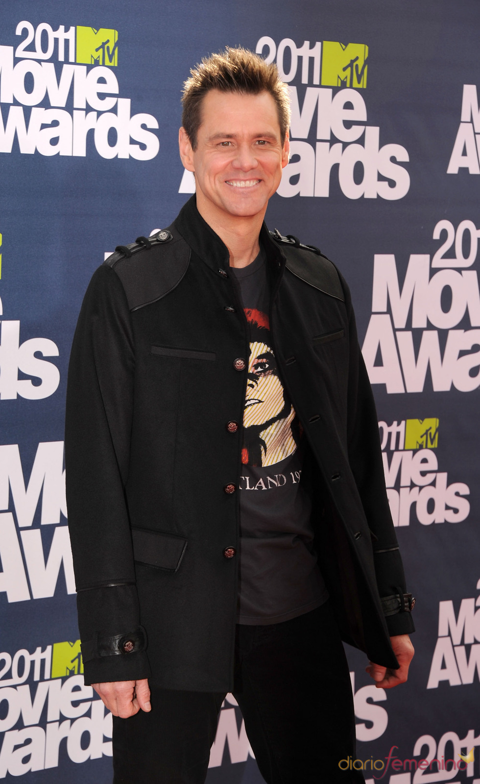 Jim Carrey a su llegada a los premios MTV Movie Awards 2011
