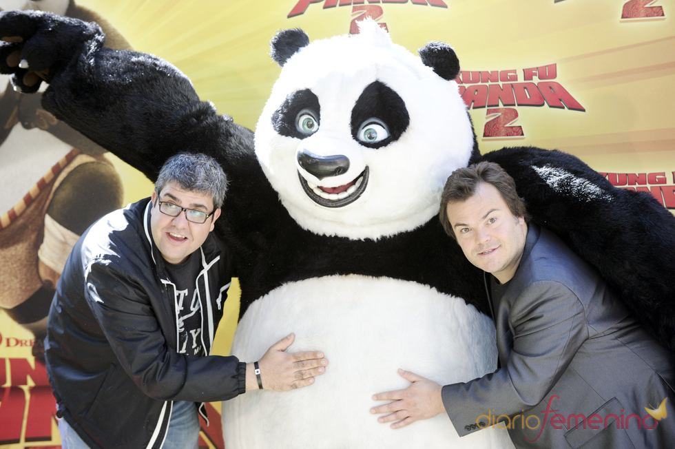 Jack Black y Florentino Fernández promocionan 'Kung Fu Panda 2' en Madrid