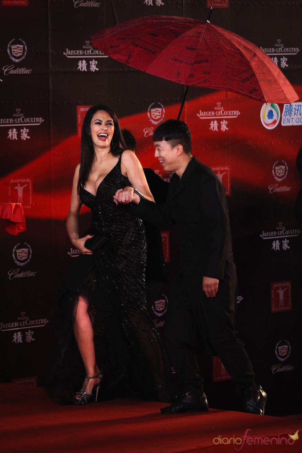 Maria Grazia Cucinotta en el Festival de Cine de Shanghái