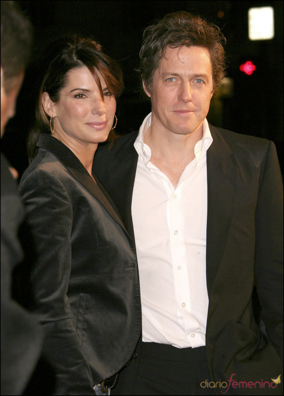 Hugh Grant y Sandra Bullock en el estreno de 'Music and Lyrics'