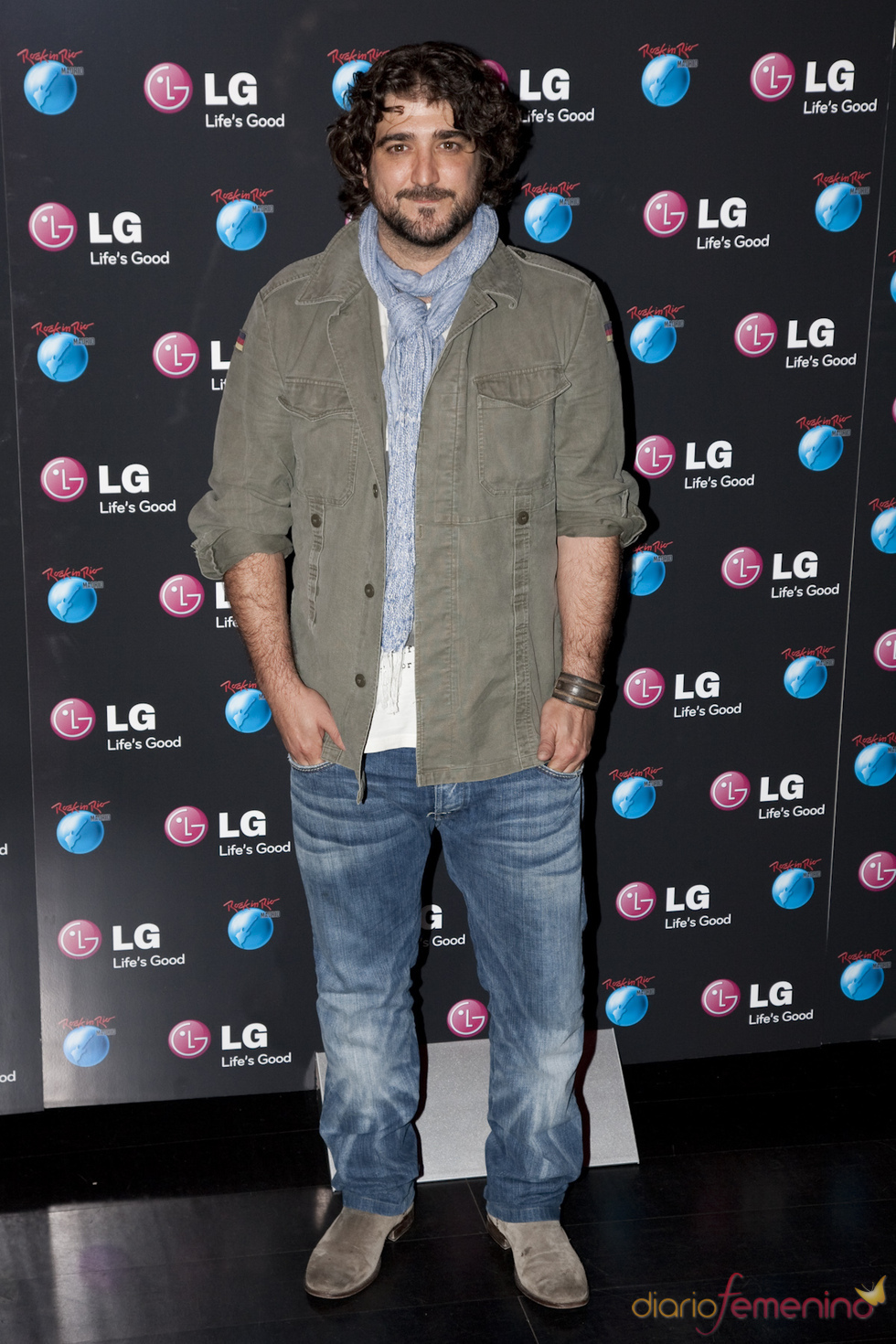Antonio Orozco en la presentación de LG como patrocinador de Rock in Rio Madrid 2010