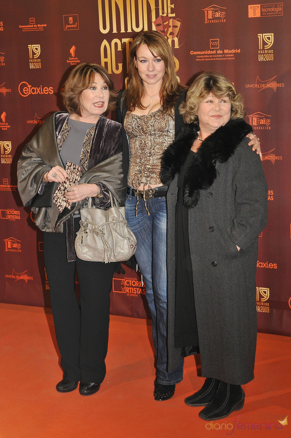 La familia Goyanes en los XIX Premios de la Unión de Actores