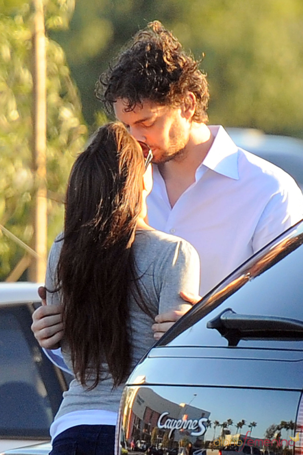 Pau Gasol y Silvia López se besan en Los Ángeles