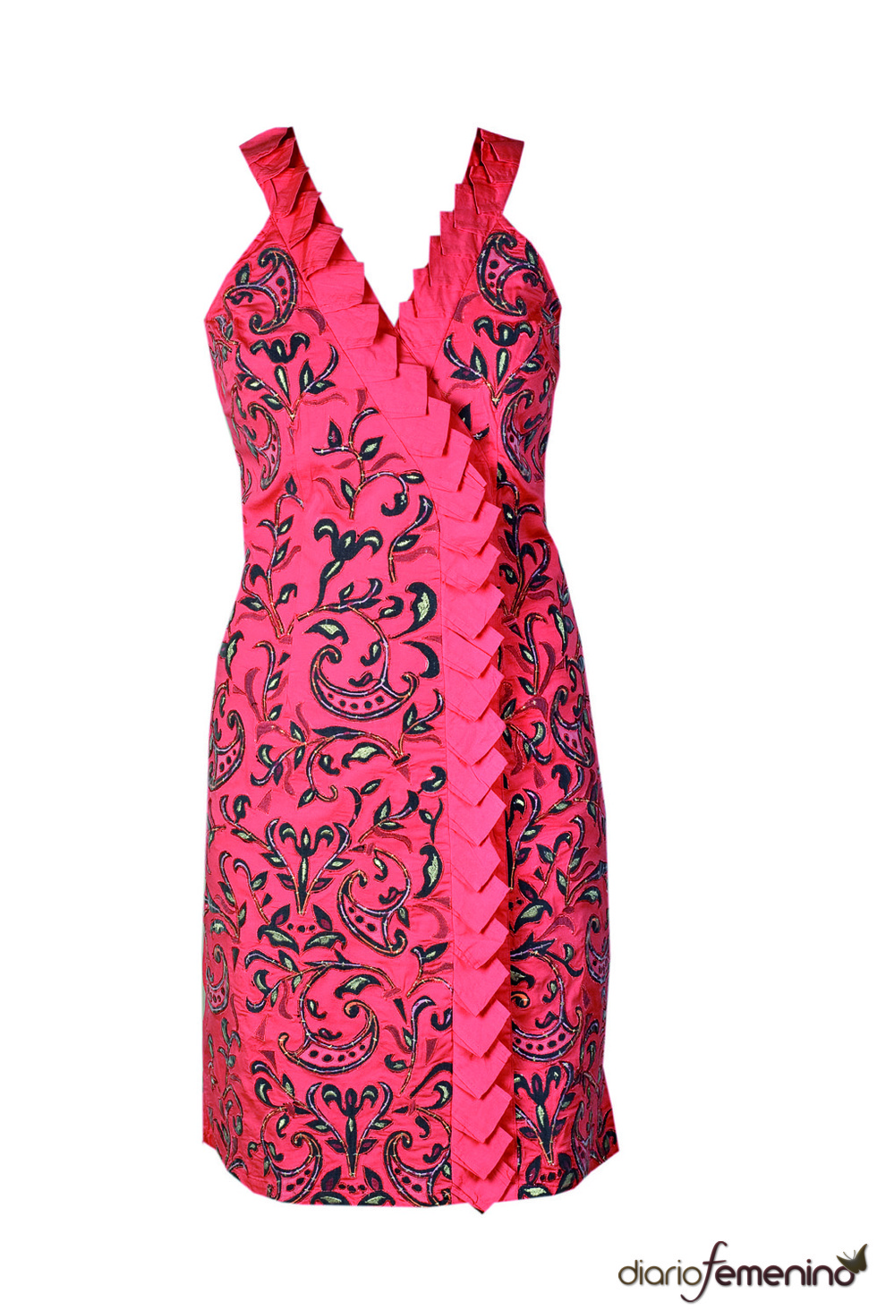 Vestido con escote pico de Niza