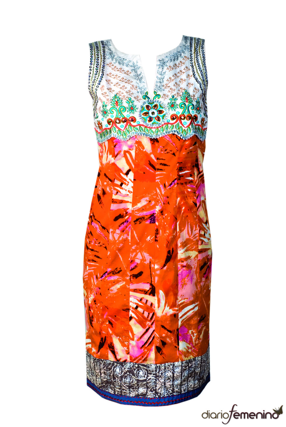 Vestido con estampado de Niza