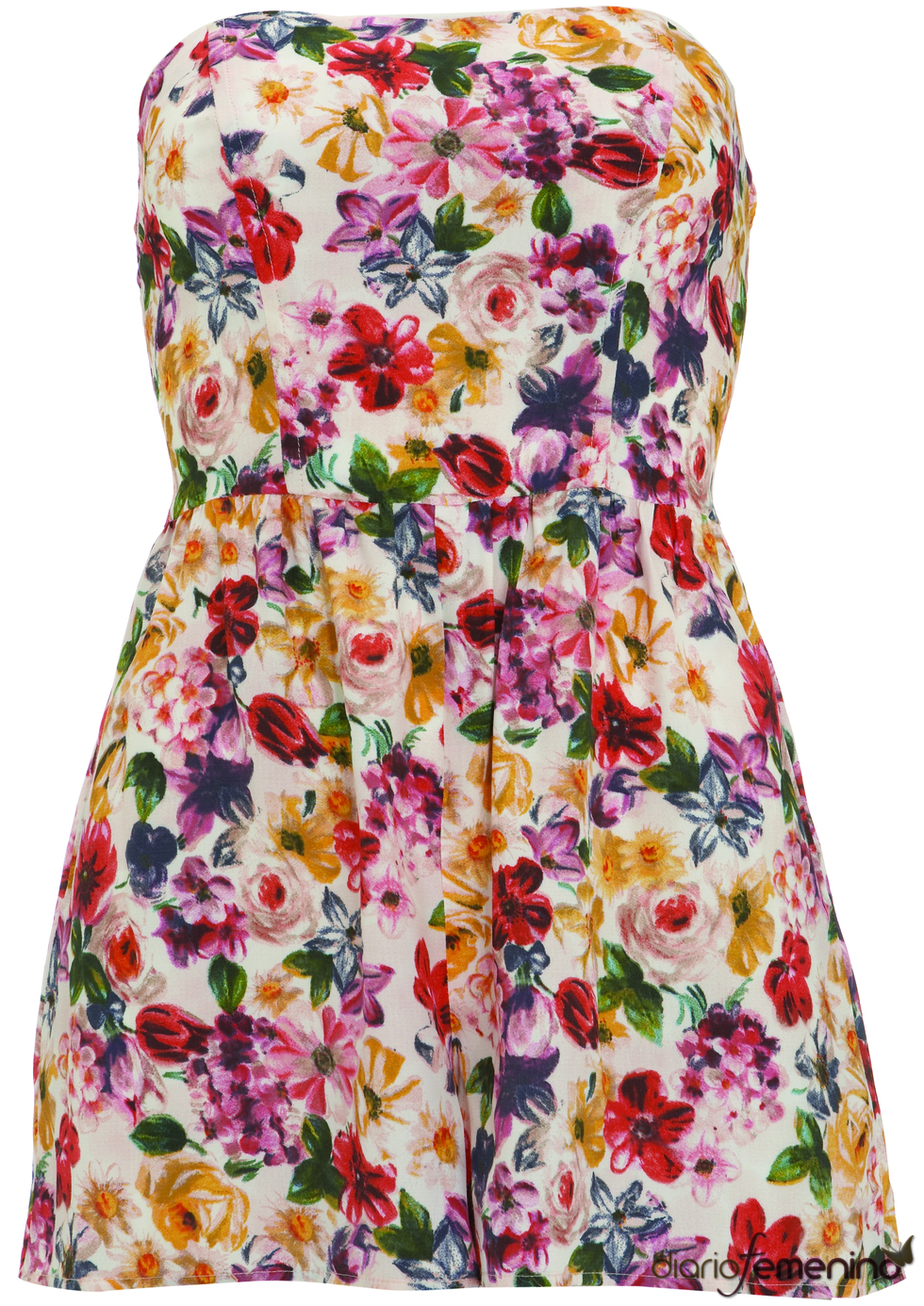 Vestido palabra de honor de Topshop